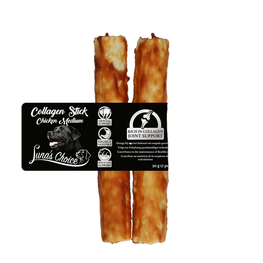 Luna's Choice Kollagen Kausnacks Huhn M – Unterstützt Gelenke Und Haut