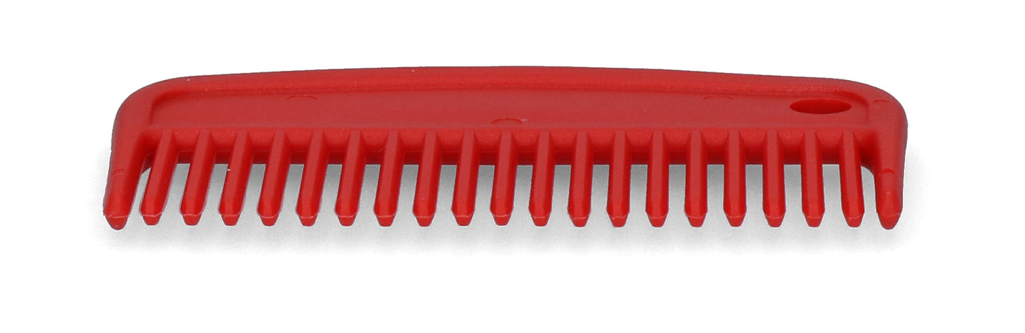 MähnenKamm 100 mm Rot – Langlebiger Kunststoff für Einfaches Kämmen