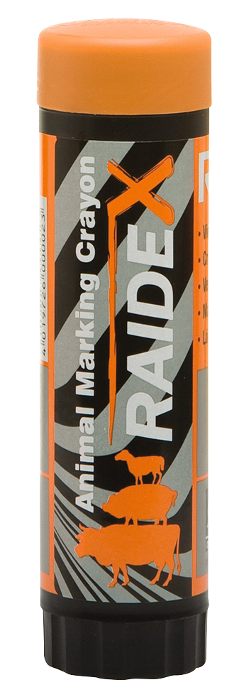 Raidex Viehzeichenstifte Orange – Original Drehbar für Präzises Kennzeichnen