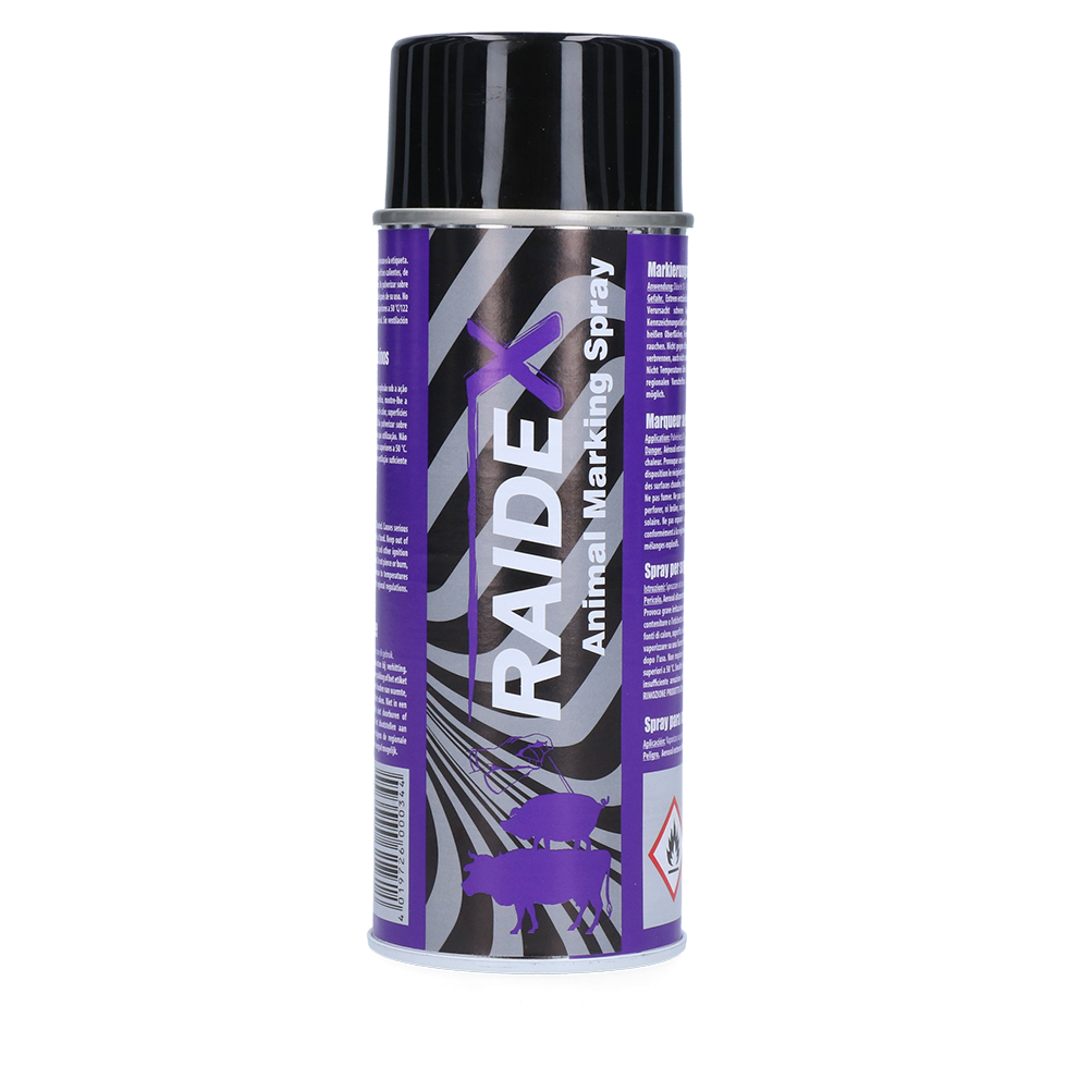 Raidex Viehzeichenspray Violett – Effektive Tiermarkierung für Rinder und Schweine