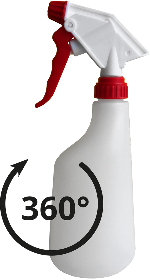 Mesto Trigger Sprayer 600 ml – Praktische 360° Sprühfunktion