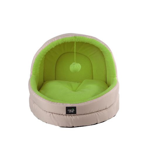 Minus One Hideaway Katzenhöhle Meadow – Nachhaltiges Design mit Spielzeugball