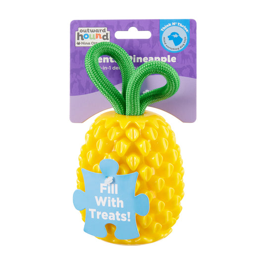 Outward Hound Dental Ananas – Interaktives Zahnpflege-Spielzeug