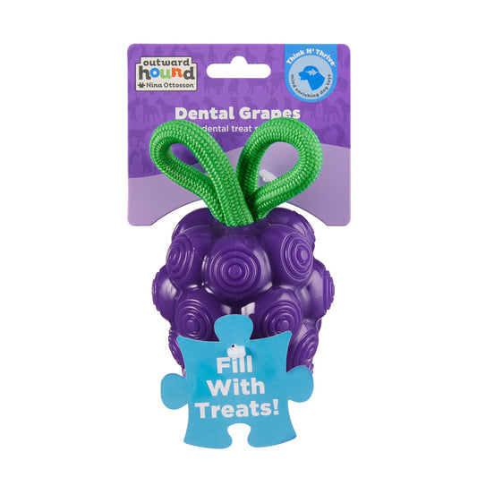 Outward Hound Dental Grapes – Interaktives Zahnreinigungs-Spielzeug