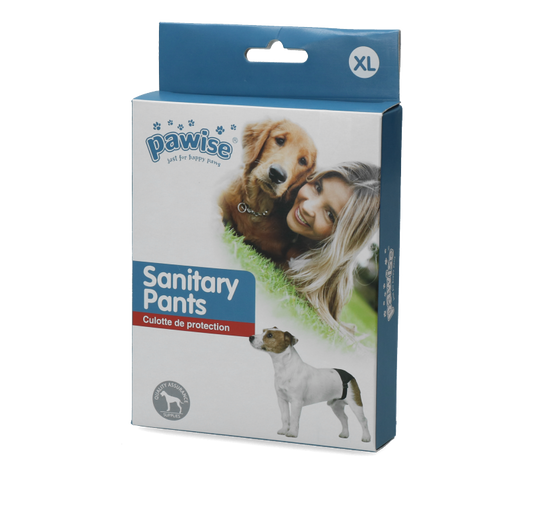 Pawise Sanitary Pants XL – Einfache Einstellbare Passform mit Absorbierendem Einwegtuch