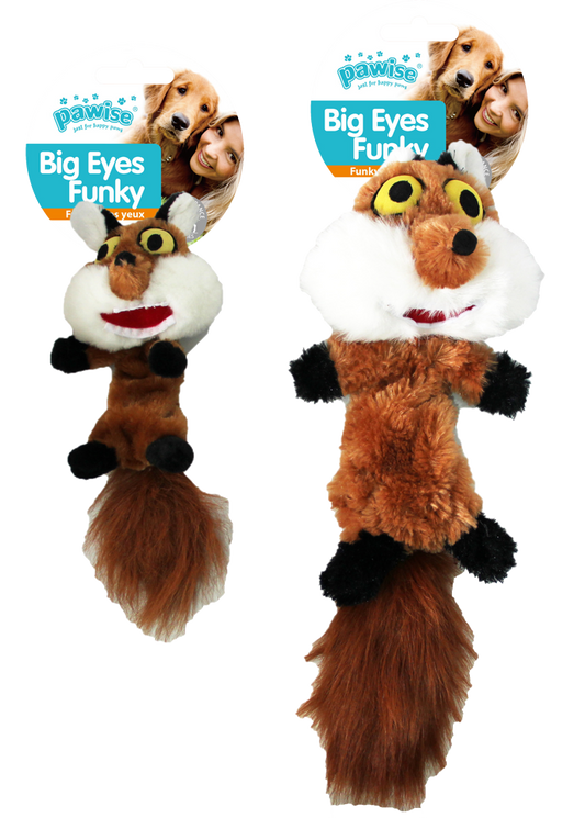 Pawise Big Eyes Funky Fuchs S – Super Weiches Plüschtier Mit Quietscher