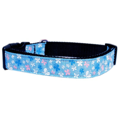 Pawise Katzenhalsband Blauer Schmetterling – Größenverstellbar und Aus Nylongewebe