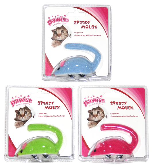 Pawise Speedy Mouse – Unglaublich Schnelle Spielzeugmaus aus Weichem Fleece