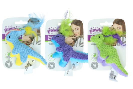 Pawise Meow Meow Life Dinosaurier – Süßes Plüschtier Mit Catnip
