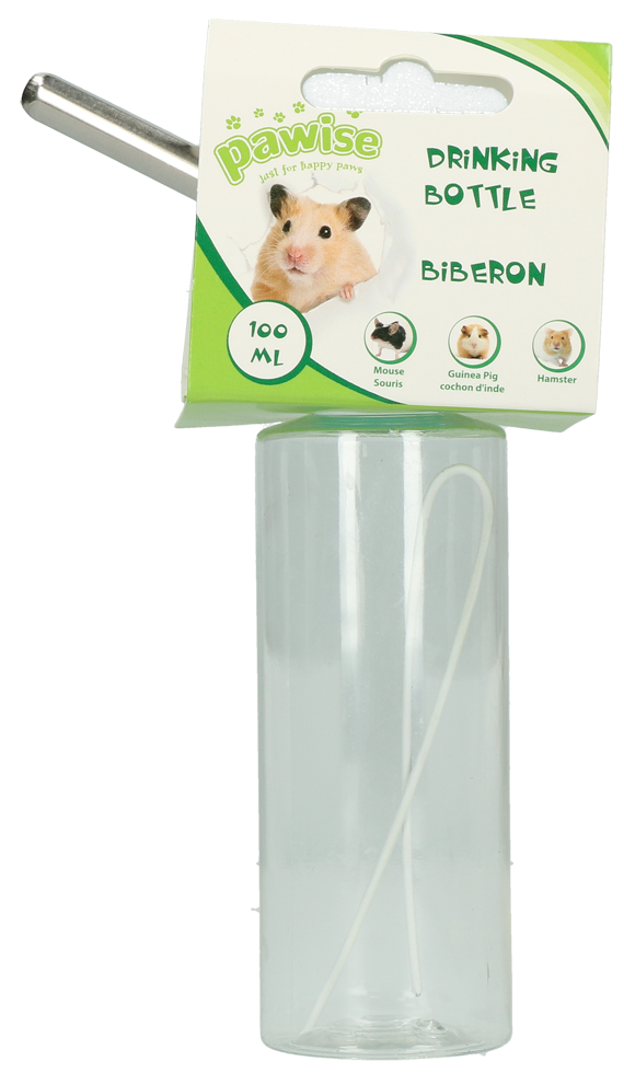 Pawise Trinkflasche S – Ideal Für Nagetiere Mit Edelstahl Trinkrohr