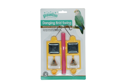 Pawise Dangling Bird Swing – Ideal Für Kanarienvögel Mit Spiegeln Und Glöckchen