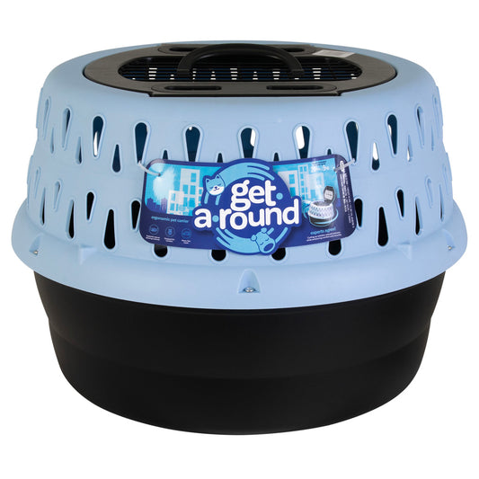 Petmate Get-A-Round Kennel Für Katzen Blau – Innovatives Runddesign Für Komfort Und Sicherheit