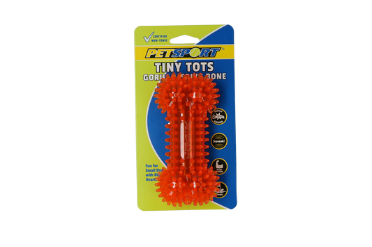 Petsport Tiny Tots Gorilla Spiky Bone – Ideal Für Kleine Hunde Mit Zahnfleischmassage