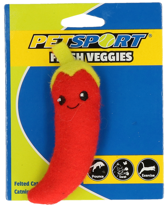 Petsport Fresh Veggies Pfeffer – Lustiges Spielzeug für Katzen