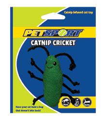 Petsport Catnip Cricket Grün – Fördert Aktives Spielen für Katzen