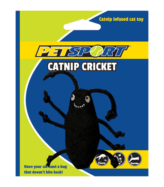 Petsport Catnip Cricket Schwarz – Spielerisches Katzenspielzeug Mit Catnip