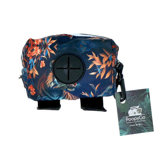 PoopyGo Eco Bag Tiger – Praktischer Kotbeutelhalter Mit Reißverschluss
