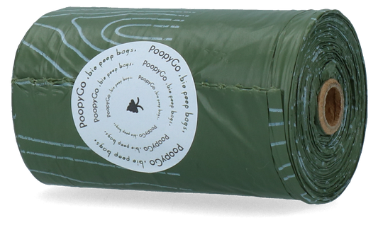 PoopyGo Umweltfreundlich Einzelrolle Lavendelduft – Biologisch Abbaubar und Stark
