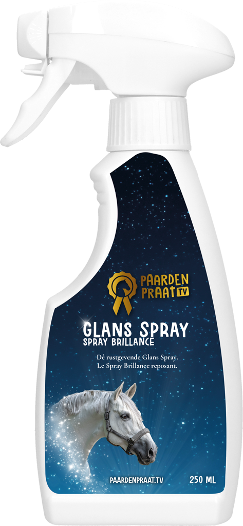 Paardenpraat TV Glans Spray 250 ml – Hochglänzendes Pferdefell Pflegeprodukt