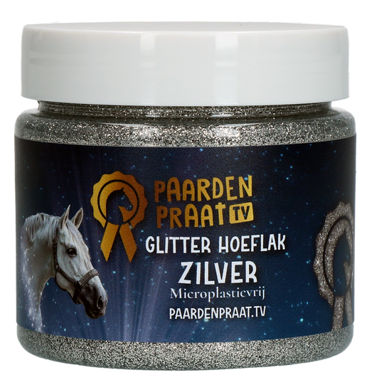 Paardenpraat TV Glitzer Huflack Silber – Strahlender Glanz Für Pferdehufe