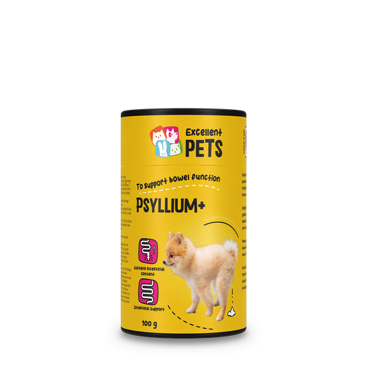 Excellent Pets Dog Psyllium+ 100 g – Fördert Eine Gesunde Darmfunktion