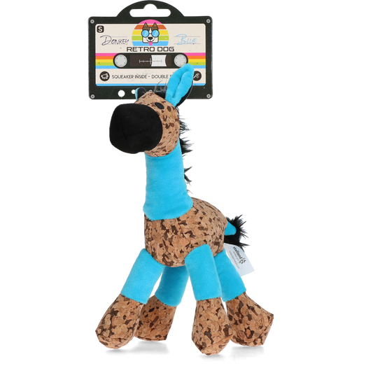 Retrodog Donkey Blau S – Nostalgisches Retro-Spielzeug aus Weichem Material