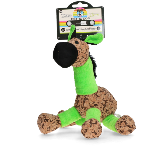 Retrodog Donkey Grün M – Nostalgisches Kuscheltier Mit Quietscher