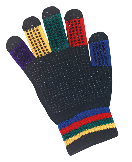Magic Grippy Reithandschuh Regenbogen – Sicherer Griff Mit Noppen