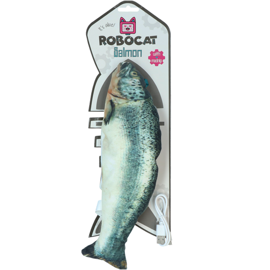 Robocat Fish Lachs – Realistisches Spielzeug Mit Bewegungen für Katzen