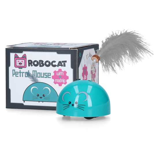 Robocat Maus Petrol – Interaktive Katzenunterhaltung mit Bewegungssensor