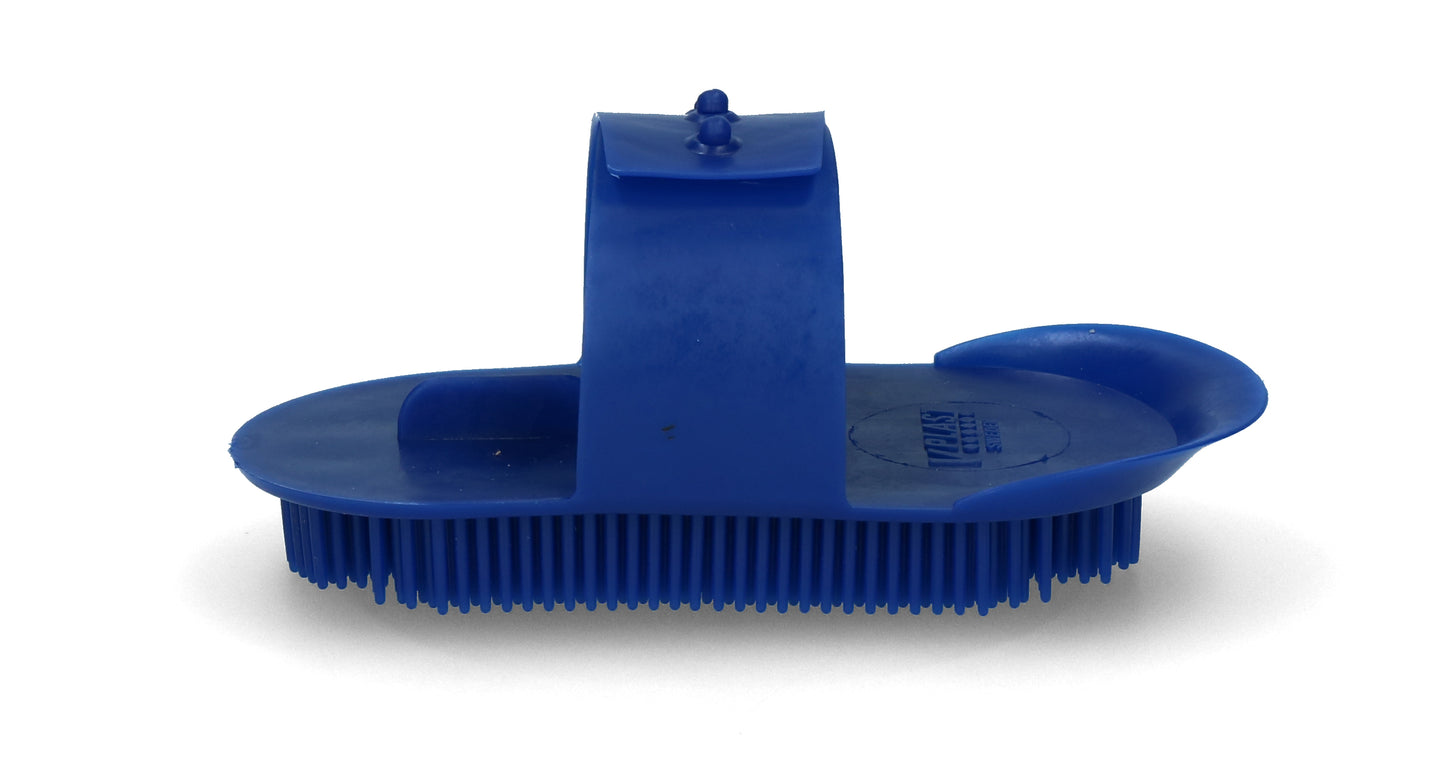 Nadelstriegel Original 130 x 65 mm Blau – Verstellbare Größe für Optimales Bürsten