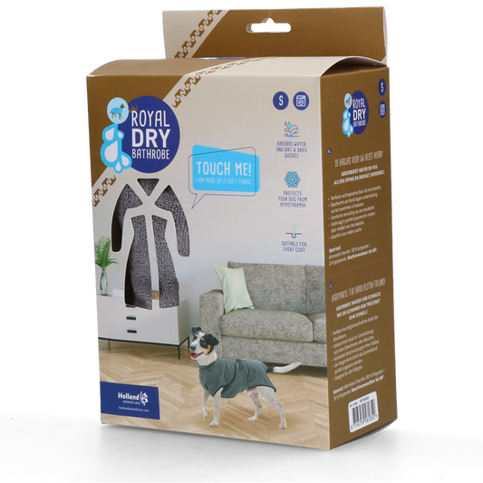 Royal Dry Bademantel Für Hunde S – Ultra Saugfähiges Mikrofaser Material
