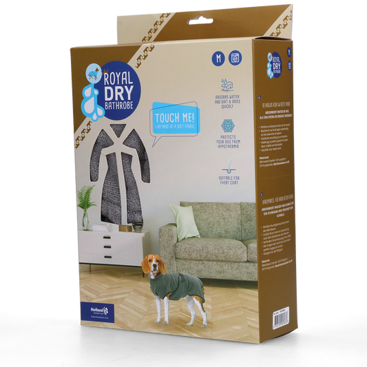 Royal Dry Bademantel Für Hunde M – Super Saugfähiges Mikrofaser Material