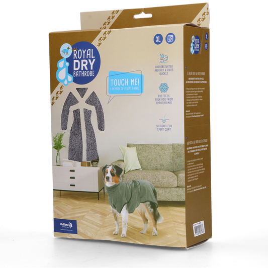 Royal Dry Bademantel Für Hunde XL – Super Saugfähiges Mikrofaser Material