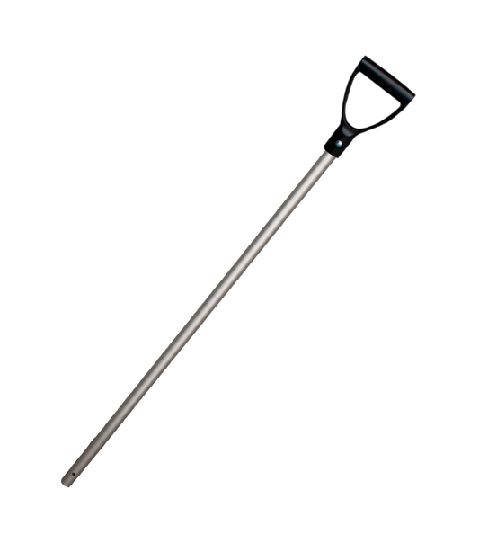 Schaufelstiel Aluminium 28x105 cm Schwarzer Griff