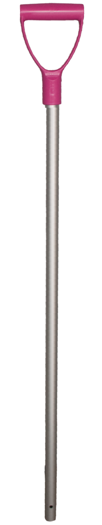 Schaufelstiel Aluminium 28x105 cm Rosa Griff