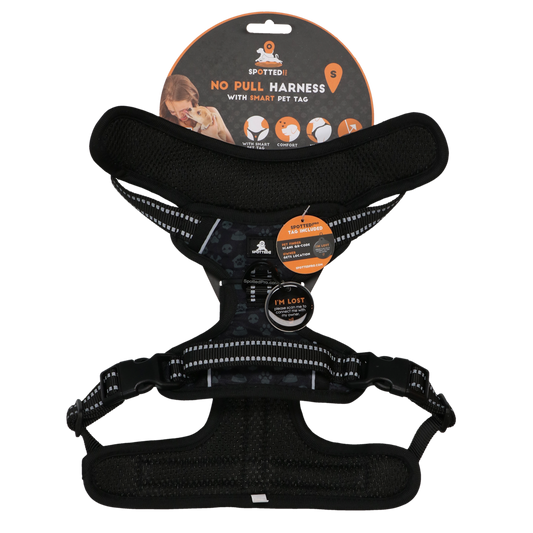 Spotted! Pro No Pull Harnas Dunkelgrau S – Optimaler Komfort Für Ihren Hund