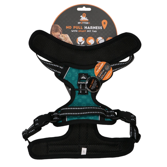 Spotted Pro No Pull Harnes Grün S – Optimaler Komfort für Ihren Hund