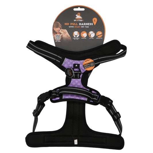 Spotted! Pro No Pull Harnass Lila L – Optimaler Komfort Mit Anti-Pull Design