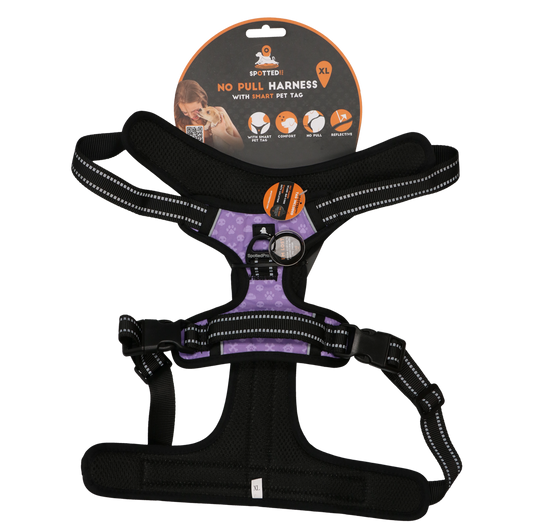 Spotted! Pro No Pull Harnes Lila XL – Optimaler Komfort für Ihren Hund