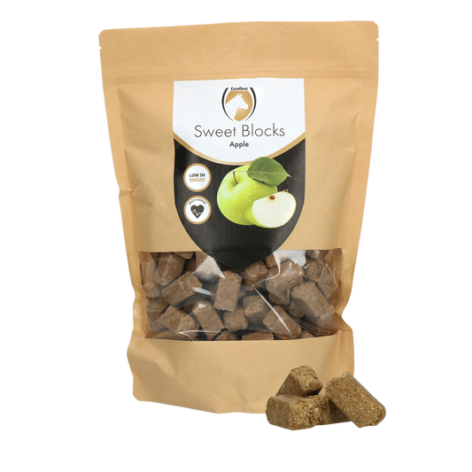 Excellent Horse Sweet Blocks Apfel 1 kg – Zuckerarmer Pferdeleckerbissen