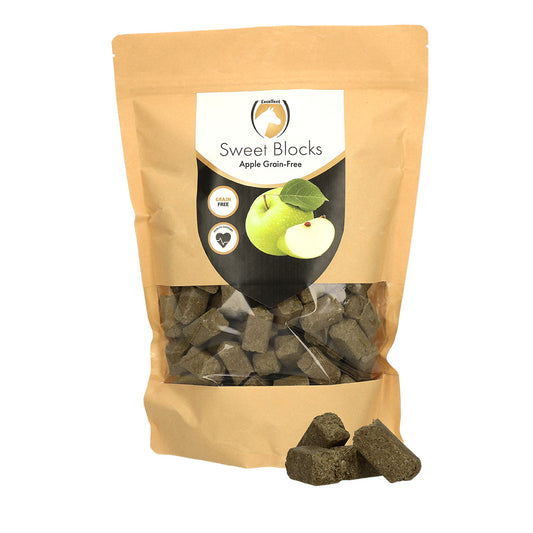 Excellent Horse Sweet Blocks – Getreidefreie Apfel Leckerbissen für Pferde