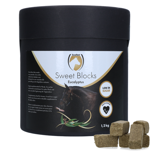 Excellent Horse Sweet Blocks Eukalyptus 1,2 kg – Zuckerarme Leckerbissen Für Pferde
