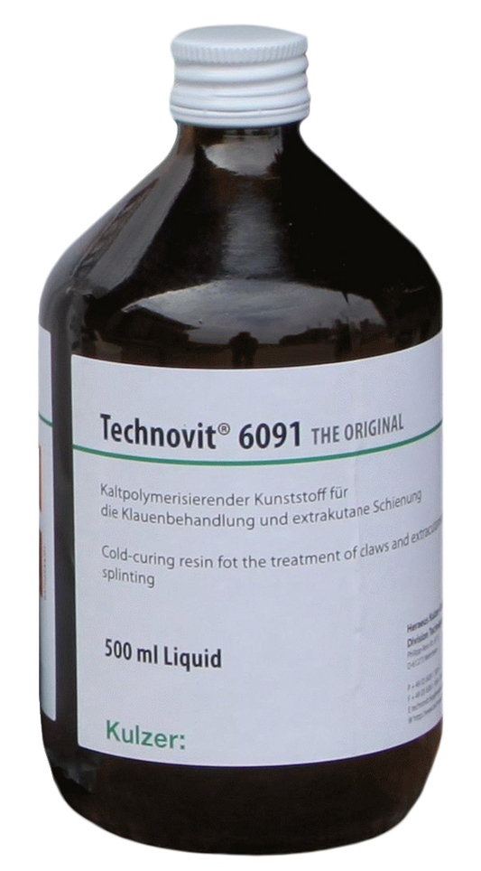 Technovit 6091 Flüssigkeit 500 ml – Ideal Für 40 ml Flüssigkeit Pro Klötze