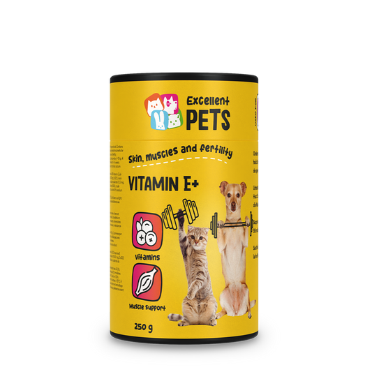 Excellent Pets Vitamin E+ 250 g – Unterstützt Hautregeneration und Fruchtbarkeit