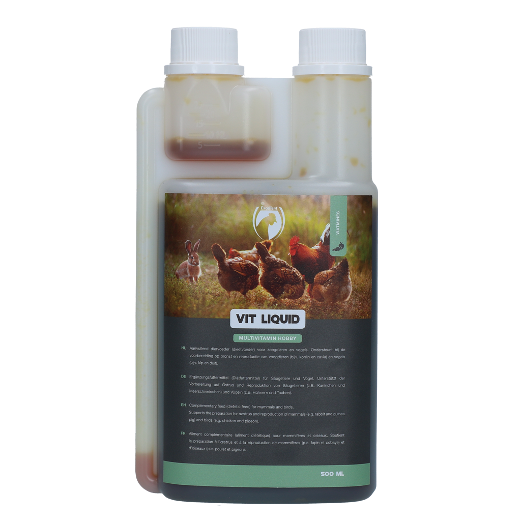 Excellent Vit Flüssiges Multivitamin Hobby 500 ml – Unterstützt Östrus und Reproduktion
