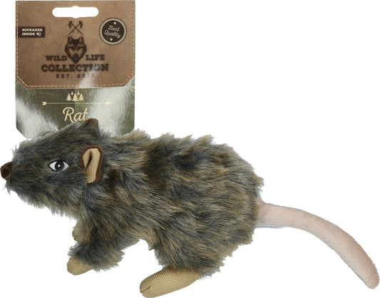 Wild Life Dog Ratte – Weiches Plüschspielzeug mit Natürlichem Look