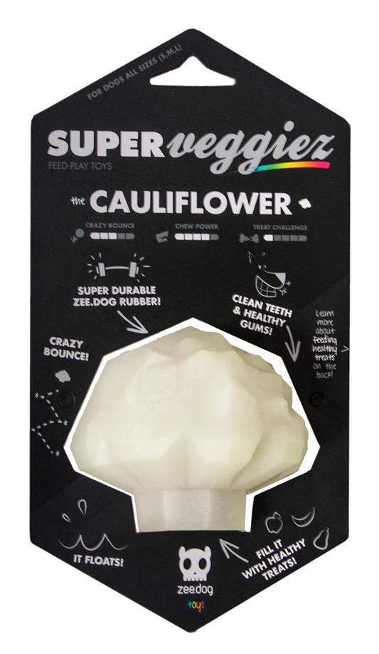 Zee.Dog Super Veggiez Der Blumenkohl – Leuchtet Im Dunkeln Und Reinigt Das Gebiss